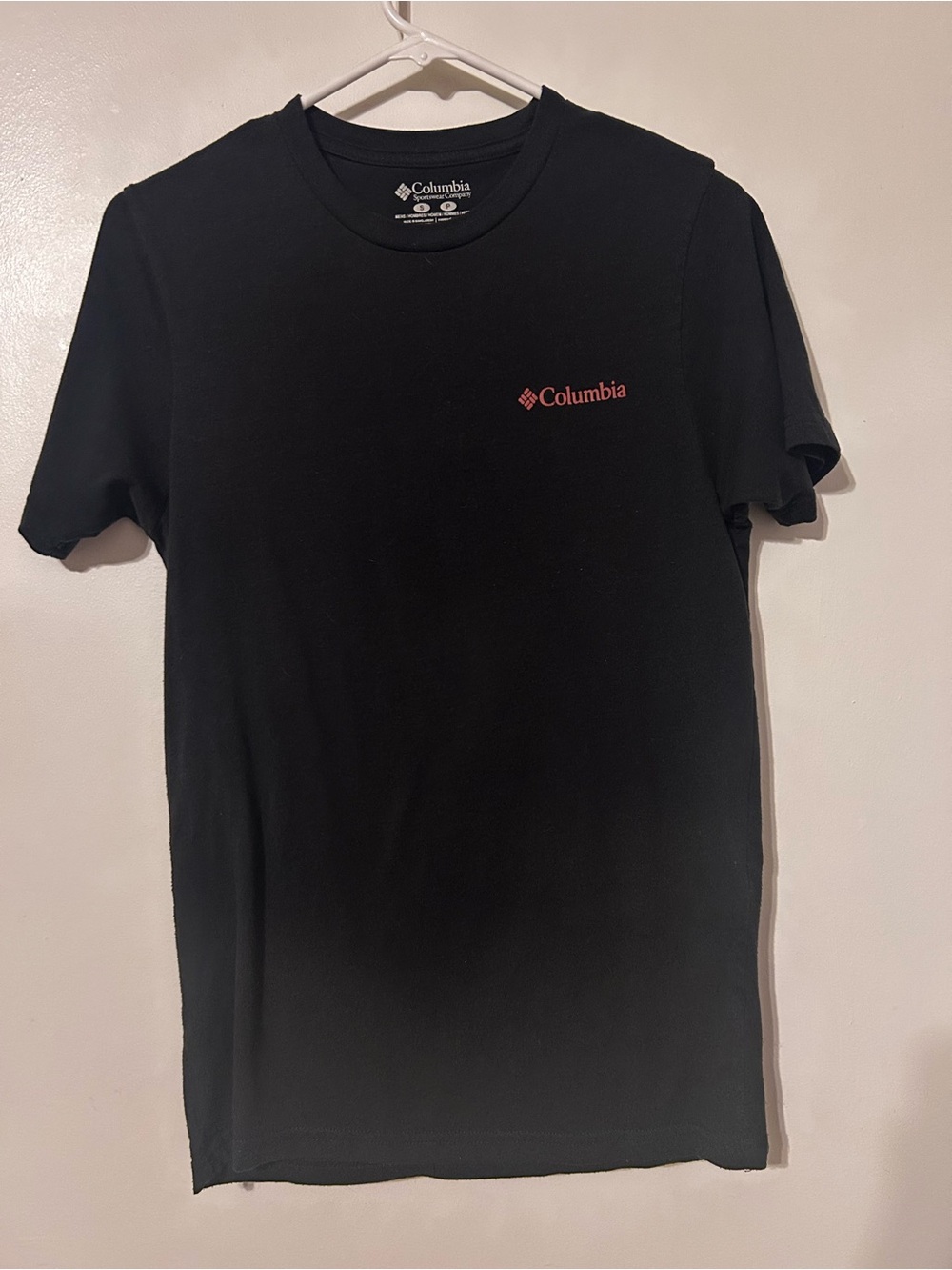 Columbia Dark gray Short-Sleeve Tee with Small Red Logo